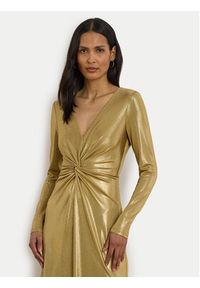 Lauren Ralph Lauren - LAUREN RALPH LAUREN Sukienka wieczorowa 253979967001 Złoty Slim Fit. Kolor: złoty. Materiał: syntetyk. Styl: wizytowy #4