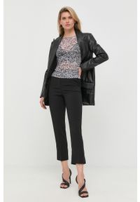 Patrizia Pepe longsleeve damski kolor szary. Kolor: szary. Materiał: materiał, dzianina. Długość rękawa: długi rękaw #3