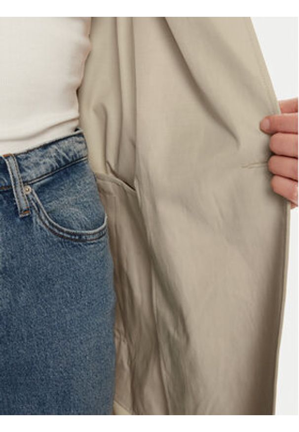 Calvin Klein Trencz 00040WL546 Beżowy Regular Fit. Kolor: beżowy. Materiał: bawełna, syntetyk