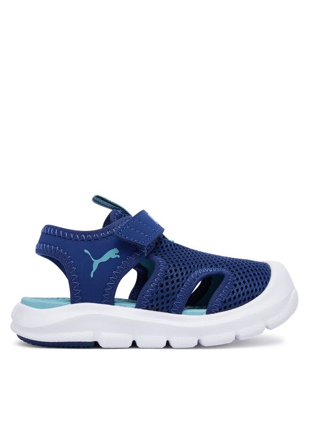 Sandały Puma. Kolor: niebieski. Materiał: mesh
