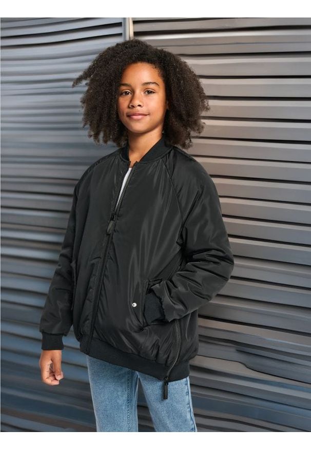 Sinsay - Bomberka - czarny. Kolor: czarny. Długość: długie