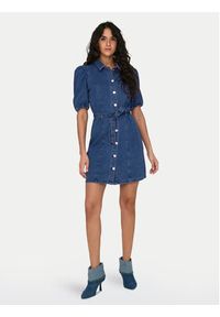 only - ONLY Sukienka jeansowa Vibbe 15304123 Niebieski Regular Fit. Kolor: niebieski. Materiał: bawełna #6