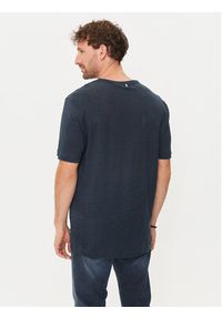 BOSS - Boss T-Shirt Tiburt 456 50511612 Granatowy Regular Fit. Kolor: niebieski. Materiał: len