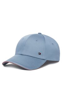 TOMMY HILFIGER - Tommy Hilfiger Czapka z daszkiem Th Corporate Cotton 6 Panel AM0AM12035 Błękitny. Kolor: niebieski. Materiał: bawełna, materiał
