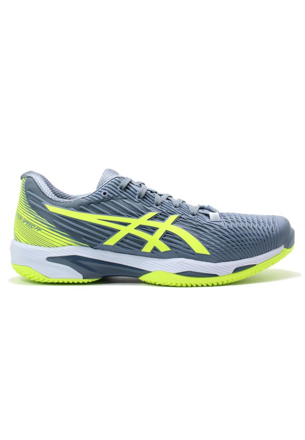 Buty tenisowe męskie Asics Solution Speed FF 2 Clay 402. Kolor: wielokolorowy, niebieski, zielony. Sport: tenis