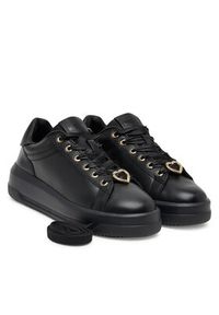 Love Moschino - LOVE MOSCHINO Sneakersy JA15165G1NIAX00040 Czarny. Kolor: czarny. Materiał: skóra #5