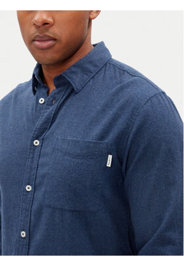 Pepe Jeans Koszula Aaron PM308804 Niebieski Regular Fit. Kolor: niebieski. Materiał: bawełna