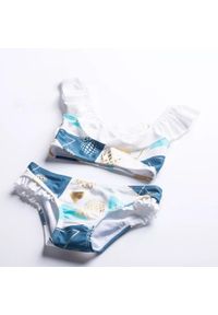 AquaWave - Dziewczęcy dwuczęściowy kostium kąpielowy Aquawave Charlotte (x2). Kolor: biały