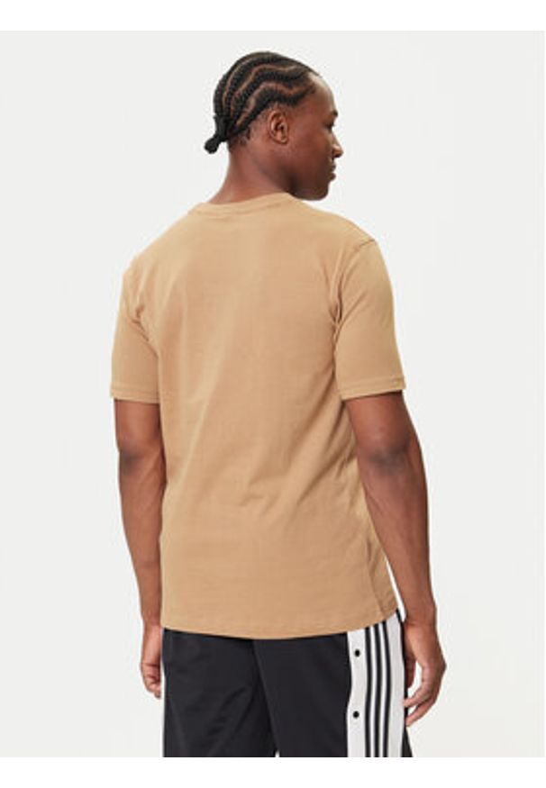 Adidas - adidas T-Shirt Trefoil Essentials JX2824 Beżowy Regular Fit. Kolor: beżowy. Materiał: bawełna