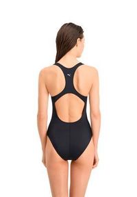 Strój kąpielowy damski Puma, Racerback, czarny. Kolor: czarny. Materiał: poliester