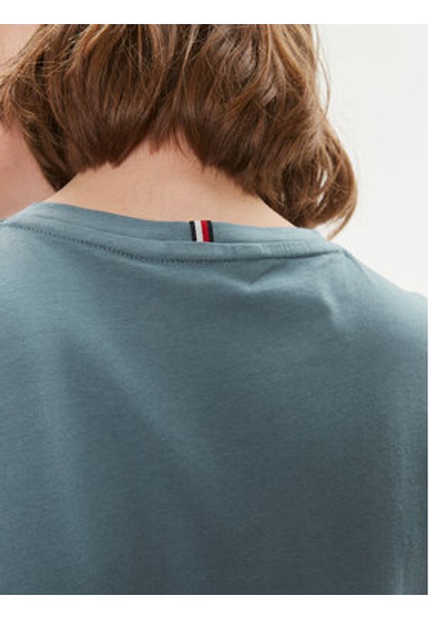 TOMMY HILFIGER - Tommy Hilfiger T-Shirt Signature WW0WW41674 Niebieski Regular Fit. Kolor: niebieski. Materiał: bawełna