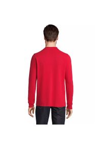 SOL'S - Koszulka polo z długim rękawem Sol's Prime. Okazja: na co dzień. Typ kołnierza: polo. Kolor: czerwony. Długość rękawa: długi rękaw. Długość: długie. Styl: casual, elegancki #2