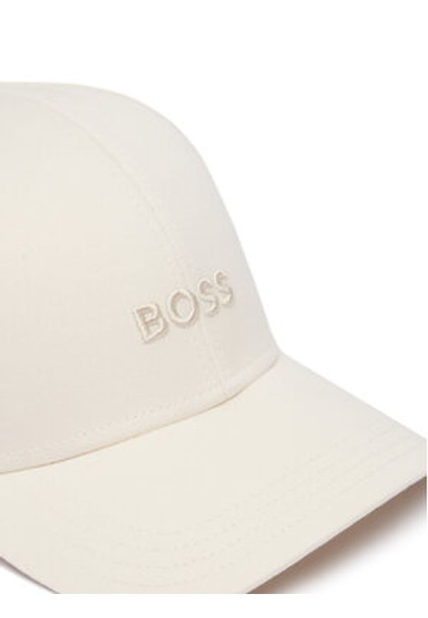 BOSS Czapka z daszkiem Ari 50519889 Beżowy. Kolor: beżowy. Materiał: bawełna