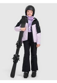 4f - 4F Kurtka narciarska membrana 5000 dziewczęca - fioletowa 146 (10-11 lat). Kolor: fioletowy. Materiał: poliester, materiał. Sezon: lato #2