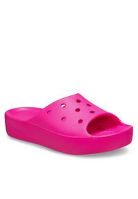 Crocs Klapki Classic Platform Slide 208180 Różowy. Kolor: różowy. Obcas: na platformie