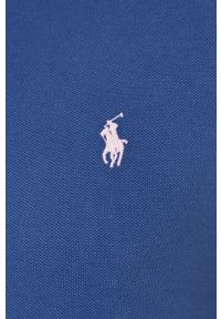 Polo Ralph Lauren polo bawełniane kolor granatowy gładki. Typ kołnierza: polo. Kolor: niebieski. Materiał: bawełna. Długość: krótkie. Wzór: gładki #3