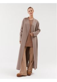 Weekend Max Mara Sweter Xanadu 23536611 Beżowy Relaxed Fit. Kolor: beżowy. Materiał: wełna #4