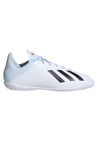 Adidas - Buty halowe dla dzieci adidas X 19.4 IN EF1624. Okazja: na uczelnię. Zapięcie: sznurówki. Materiał: materiał, guma, syntetyk. Szerokość cholewki: normalna. Sport: bieganie, piłka nożna #1