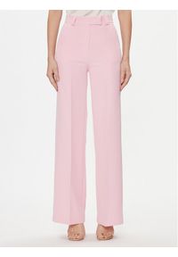 Maryley Spodnie materiałowe 24EB515/43OR Różowy Relaxed Fit. Kolor: różowy. Materiał: syntetyk