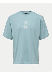 Only & Sons T-Shirt Malik 22029484 Niebieski Relaxed Fit. Kolor: niebieski. Materiał: bawełna #5