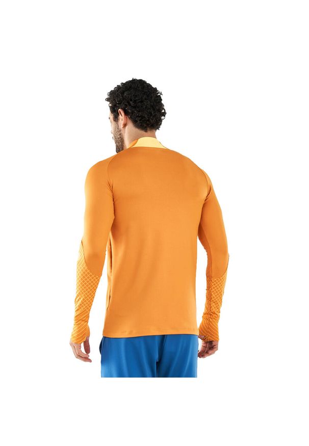 Nike - Męska Koszulka Strike DriFIT Quarter Zip Drill Top. Kolor: pomarańczowy, wielokolorowy, żółty