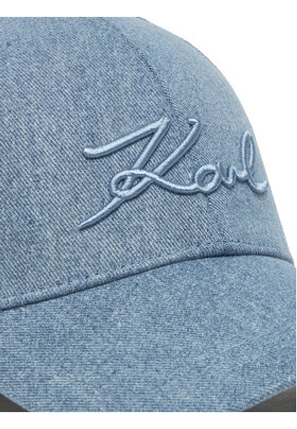 Karl Lagerfeld - KARL LAGERFELD Czapka z daszkiem A2W33058 Niebieski. Kolor: niebieski. Materiał: materiał, bawełna