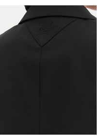 Karl Lagerfeld - KARL LAGERFELD Kamizelka garniturowa B1W14009 Czarny Slim Fit. Typ kołnierza: dekolt w karo. Kolor: czarny. Materiał: syntetyk #4