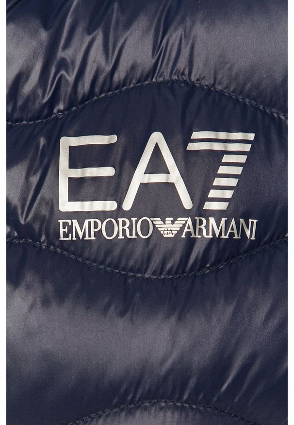 EA7 Emporio Armani - Bezrękawnik. Okazja: na co dzień. Kolor: niebieski. Długość rękawa: bez rękawów. Styl: casual