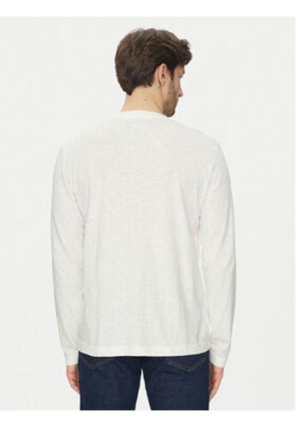 Marc O'Polo Longsleeve 522 2246 52064 Écru Regular Fit. Typ kołnierza: polo. Materiał: bawełna. Długość rękawa: długi rękaw