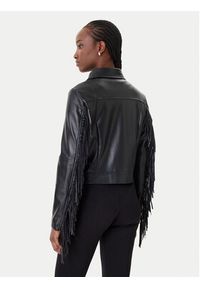 Rinascimento Kurtka z imitacji skóry CFC0124662003 Czarny Regular Fit. Kolor: czarny. Materiał: skóra #4