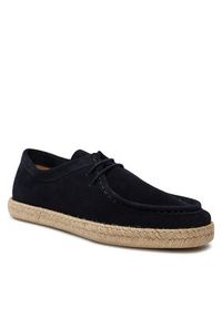 Geox Espadryle U Ostuni U36GVB 00022 C4002 Granatowy. Kolor: niebieski. Materiał: skóra, zamsz