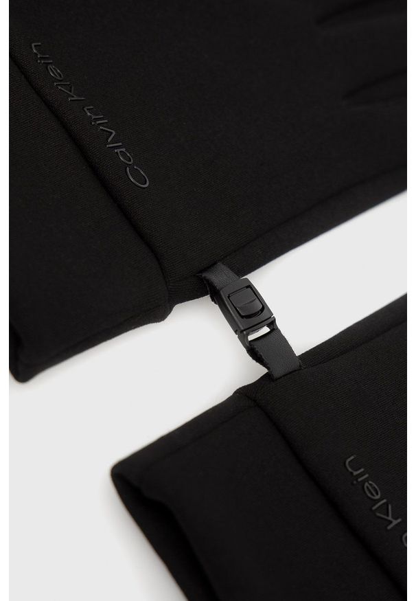 Calvin Klein - Rękawiczki. Kolor: czarny