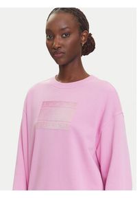 Tommy Jeans Bluza Gradient Flag DW0DW21396 Różowy Relaxed Fit. Kolor: różowy. Materiał: bawełna. Wzór: gradientowy #2