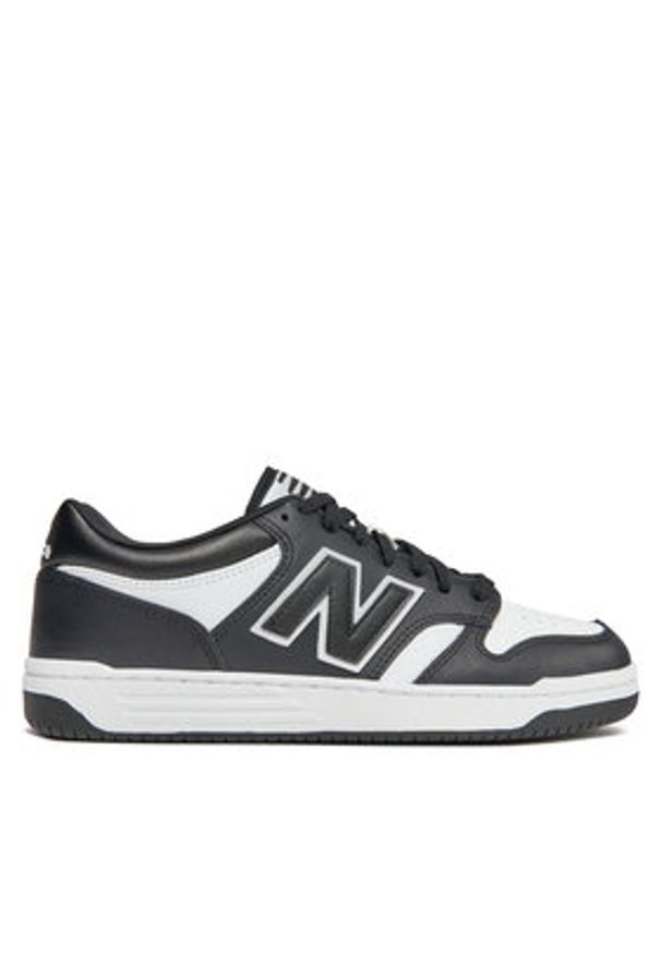 New Balance Sneakersy BB480LBA Czarny. Kolor: czarny. Materiał: skóra