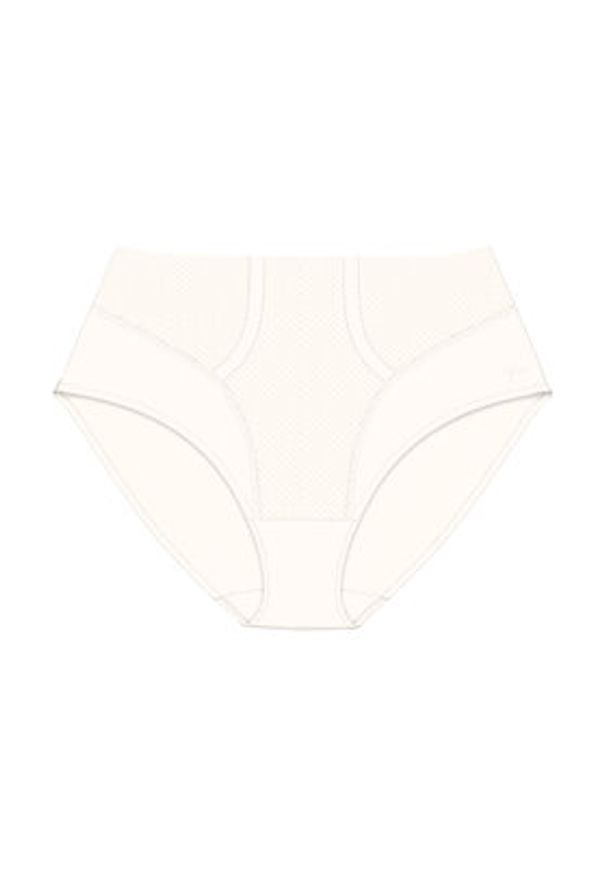 Triumph Figi klasyczne z wysokim stanem Make Up Illusion 10224802 Kremowy. Stan: podwyższony. Kolor: kremowy. Materiał: syntetyk