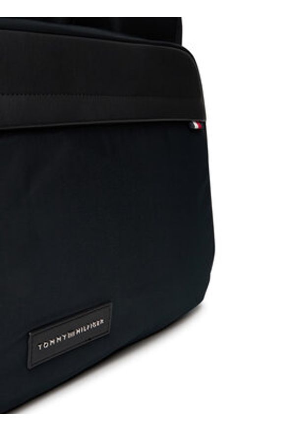 TOMMY HILFIGER - Tommy Hilfiger Torba na laptopa Th Nylon Workbag AM0AM13619 Czarny. Kolor: czarny. Materiał: materiał