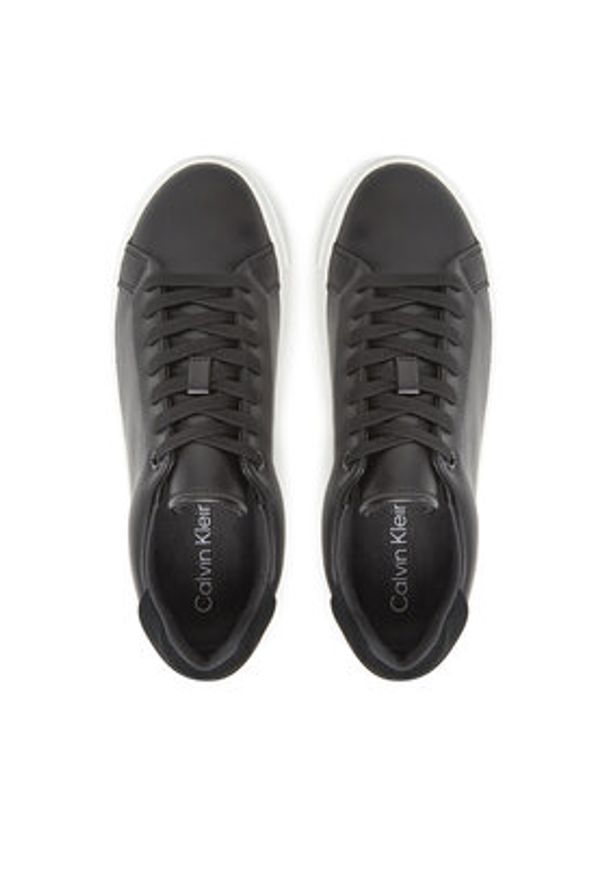 Calvin Klein Sneakersy Ff Cupsole Lace Up Lth HW0HW02570 Czarny. Kolor: czarny. Materiał: skóra