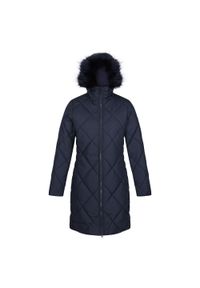 Regatta - Damski płaszcz turystyczny zimowy pikowany Fritha II. Kolor: niebieski. Sezon: zima. Sport: turystyka piesza #1