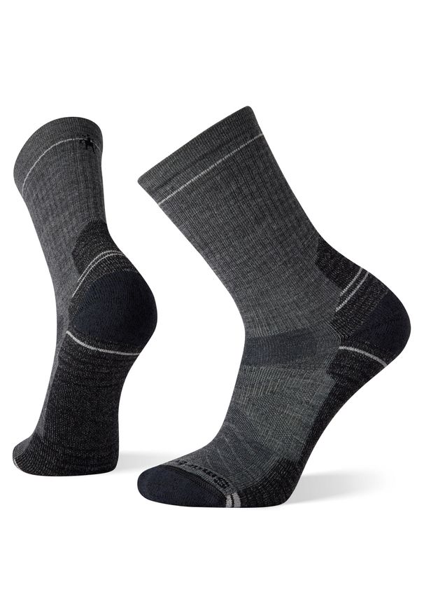 Skarpety Trekkingowe unisex Smartwool Hike Light Cushion Crew Socks. Kolor: szary. Materiał: wełna. Sport: turystyka piesza