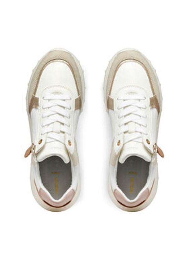 Geox Sneakersy D36LPB 0BC22 C1RH6 Beżowy. Kolor: beżowy. Materiał: skóra, zamsz