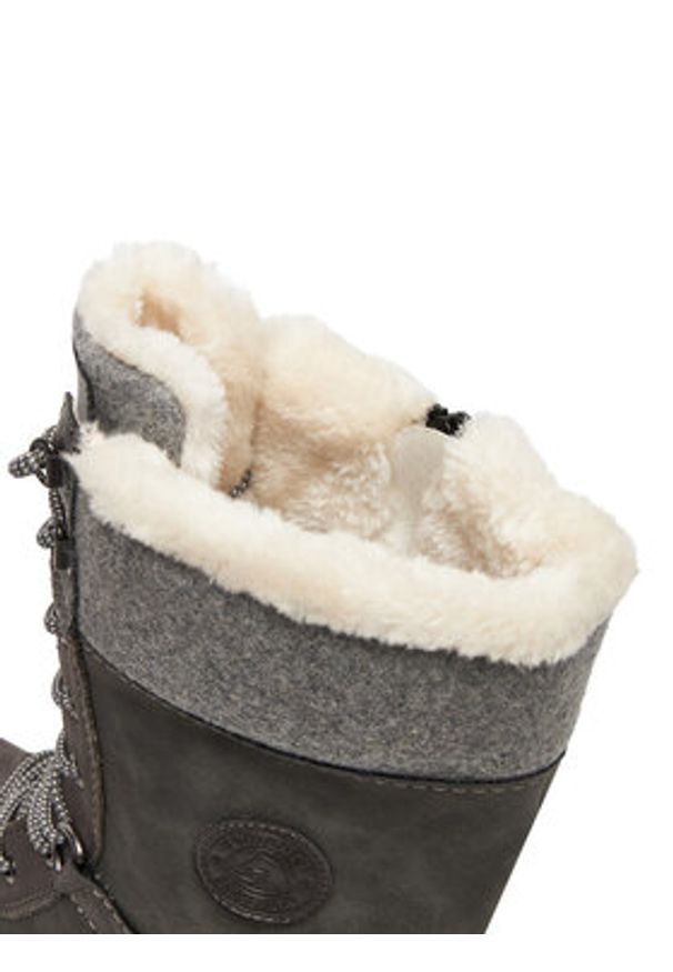 Remonte Trzewiki CEO-D8474-45 Szary. Kolor: szary. Materiał: skóra, nubuk