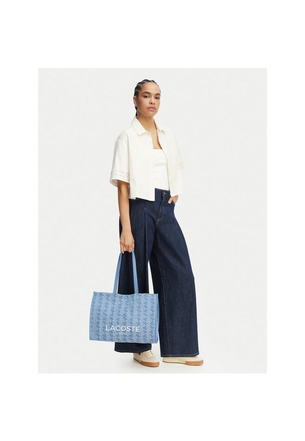 Torebka Lacoste. Kolor: niebieski