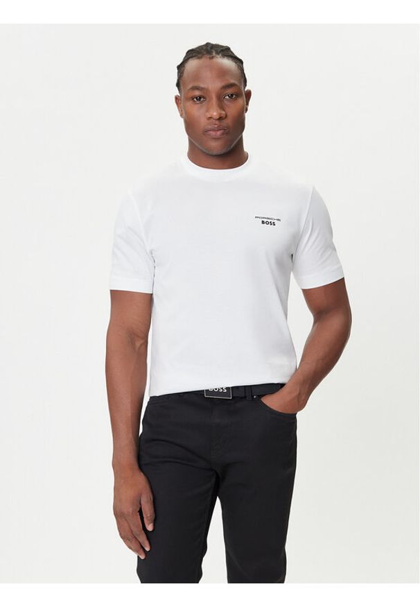 BOSS T-Shirt C-Thompson 197 PS 50543200 Biały Regular Fit. Kolor: biały. Materiał: bawełna