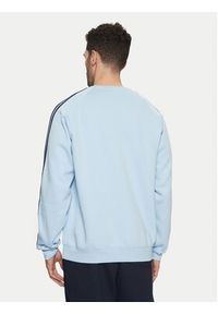 Adidas - adidas Bluza adicolor Classics 3-Stripes JN7026 Błękitny Regular Fit. Kolor: niebieski. Materiał: bawełna #5