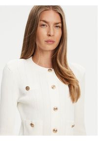 Guess Kardigan W5YR09 Z0130 Biały Regular Fit. Kolor: biały. Materiał: syntetyk, wiskoza #5