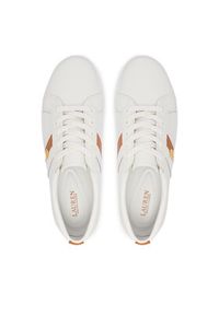 Lauren Ralph Lauren - LAUREN RALPH LAUREN Sneakersy 802925365011 Biały. Kolor: biały. Materiał: skóra #4