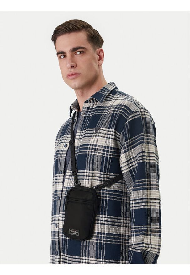 Guess Jeans Saszetka M6RZ01 WK512 Czarny. Kolor: czarny. Materiał: materiał