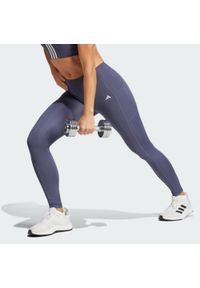 Adidas - Legginsy Optime 7/8. Kolor: niebieski. Materiał: materiał. Sport: fitness