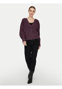 Vero Moda Kardigan Lea 10249632 Fioletowy Regular Fit. Kolor: fioletowy. Materiał: syntetyk #2