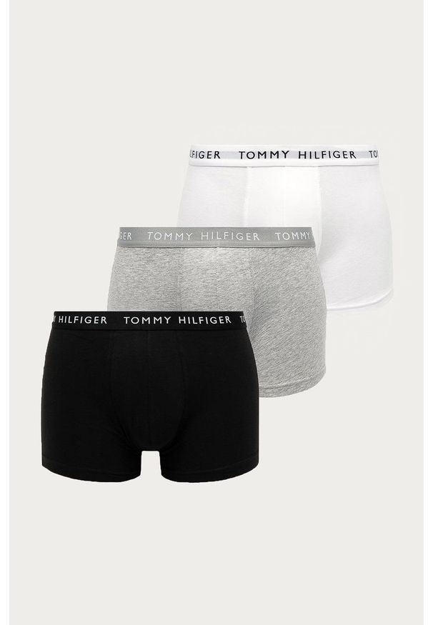 TOMMY HILFIGER - Tommy Hilfiger - Bokserki (3-pack). Kolor: szary. Materiał: bawełna